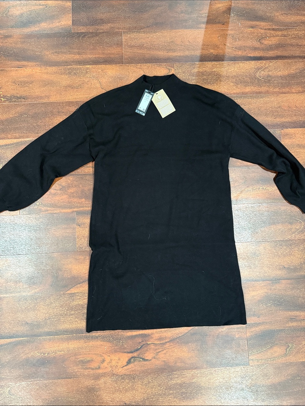 Baltic Born (Vero Moda) Black Knit Long-Sleeve Dress